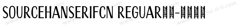 sourcehanserifcn reguar字体字体转换